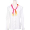 INSPIRE CHIC Women's Chiffon Colorful Gradient Square Soft Sheer Neck Scarves 1Pc - 2 of 4