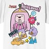 Adventure Time Princess Bubblegum Math Awesome Crew Neck Short Sleeve White Adult T-shirt - 2 of 3