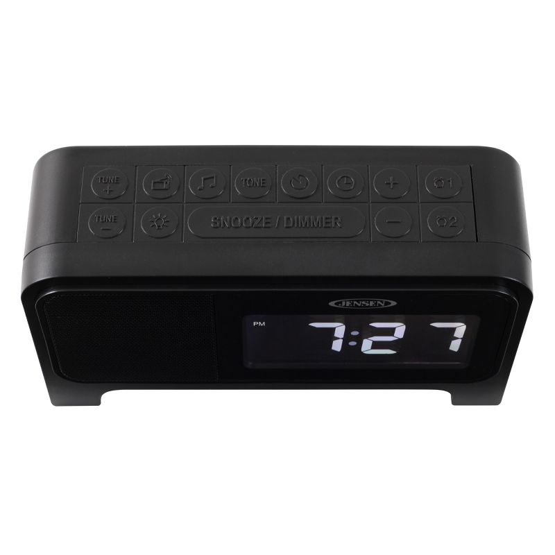 JENSEN JCR-350 Digital Clock Radio with Soothing Nature Sounds and Night Light, 4 of 7