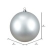 Vickerman Silver Ball Ornament - 2 of 4