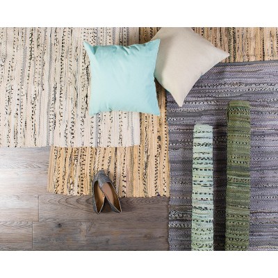 Handmade Multi Gray Cotton Reversible Rag Rug 2x3