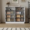 ORRD White 8-Drawer Dresser for Bedroom, 47.2" Long Clothing Storage Cabinet with Wide Top, Chest of Drawers for Living Room & Entryway - 4 of 4