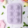Unique Bargains Ice Tray New 6-Cavity Diamond Ice Mould Irregular Hand Wash Only Silicone 6.57"x4.57"x1.97" 1 Pc - 2 of 3