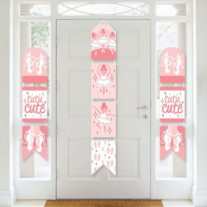 Big Dot of Happiness Tutu Cute Ballerina - Hanging Vertical Paper Door Banners - Ballet Birthday Party Baby Shower Wall Decor Kit - Indoor Door Decor - 1 of 4