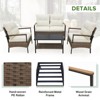 EAGLE PEAK 4 Piece Mojave Dusk Outdoor Conversation Set, Patio Wicker Furniture - 4 of 4