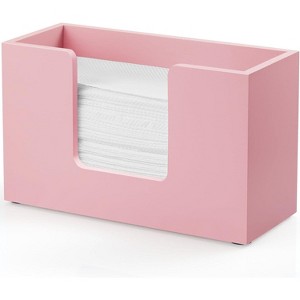 Wooden Paper Towel Dispenser for Countertop, Multifold Holder for C-Fold & Z-Fold Paper Towels - 1 of 4