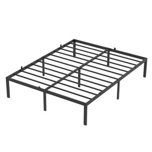 Metal Platform Bed Frame, 14' Bed Frame with Heavy Duty Slats Support, Strong Bearing Capacity Bed Frame with Under Bed Storage, No Box Spring Needed - 1 of 4