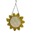 Gift Essentials Metal Yellow Sunflower with Ladybug Mesh Bird Feeder - 9" - 4 of 4