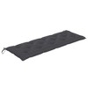 vidaXL Stacking Patio Bench with Cushion 62.6" Solid Teak Wood - 2 of 4