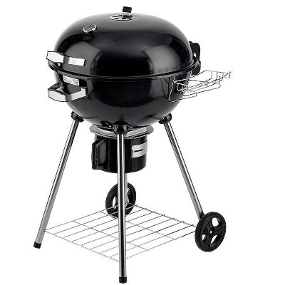 Monoprice 22 Charcoal Grill, Built-in Wheels, Removable Ash Catcher, Heat Control, 22.5in Grilling Surface - Pure Outdoor Collection
