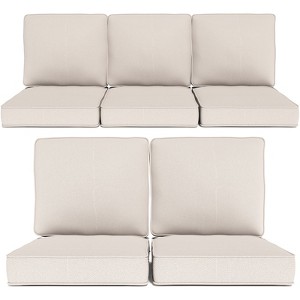 Buenhomino Outdoor Patio Chair Cushions Set, Olefin Fabric Weather-Resistant Outdoor Cushion with zipper - 1 of 4