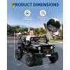 12V Kids Electric Ride-On Truck - Battery-Powered Off-Road Car with Parent Remote, Dual Motors, Wheel Suspension, LED Lights, Storage Space - 4 of 4