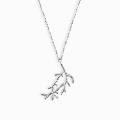 sanctuaire Branch Necklace Statement Silver