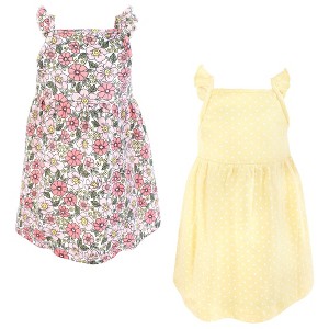 Luvable Friends Hudson Baby Sleeveless Dresses 2pk - 1 of 2