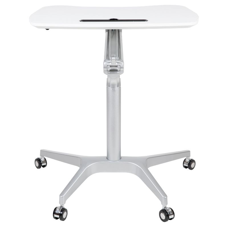 Flash Furniture Mobile Sit-Down, Stand-Up Ergonomic Computer Desk - Standing Desk, 5 of 16