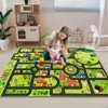 City Traffic Road Map Play Mat | Soft Non-Slip Kids Rug with Educational Fun for Bedroom, Nursery & Playroom - 3 of 4