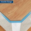 Homhougo 78.7"Farmhouse Dining Table for 6-8 People Rustic Industrial Kitchen Table with Sturdy Metal Frame & Chamfered Corners Walnut - 4 of 4