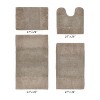 Granada 4 Piece Bath Rug Set 100% Premium Cotton Tufted Non-Slip Backing Bathmats for Bathroom, Super Soft Absorbent, Machine Washable - 2 of 4