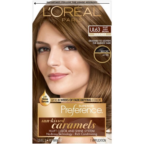 L Oreal Paris Superior Preference Sun Kissed Caramels Ul63hi Lift Gold Brown 1 Kit