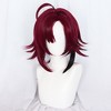 Unique Bargains Women's Wigs 13" Wine Red with Wig Cap - 2 of 4