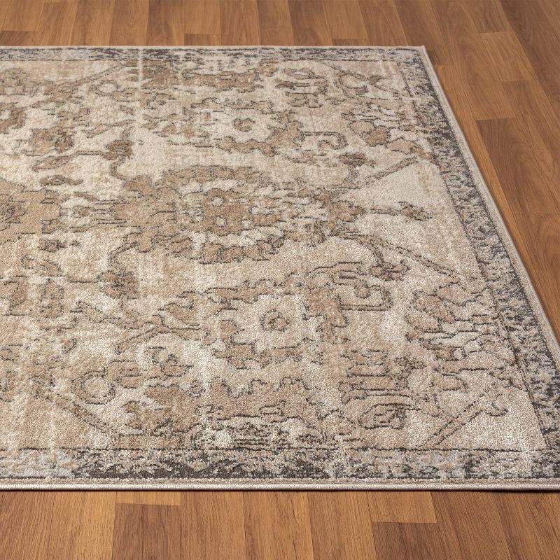 Luxe Weavers Oriental Floral Distressed Area Rug, 4 of 15