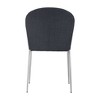 Set of 4 Oneida Dining Chairs Graphite - ZM Home: Modern Upholstered Kitchen Seating, Metal Legs, No Assembly Required - 4 of 4