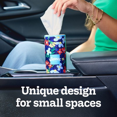 Kleenex Americana Perfect Fit Facial Tissue - 2pk/50ct: Cylinder Shape, 2-Ply