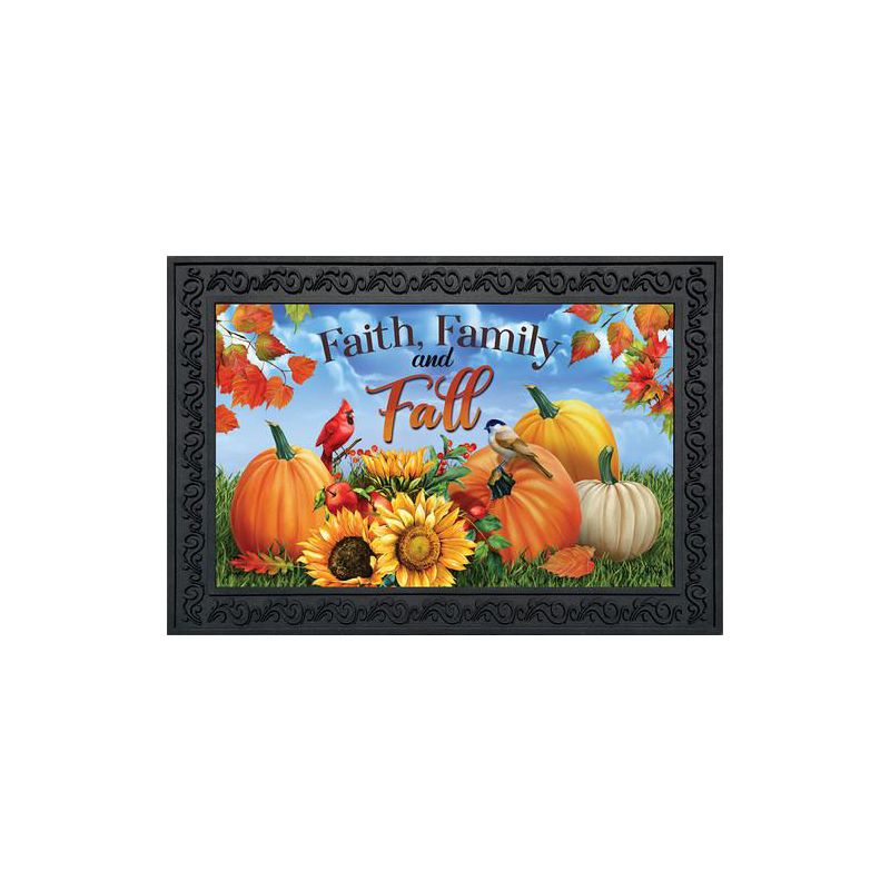 Faith Family And Fall Doormat 18" x 30" Indoor Outdoor Briarwood Lane, 2 of 6