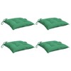 VidaXL Chair Cushions 4 pcs 15.7"x15.7"x2.8" Oxford Fabric Green - 3 of 4