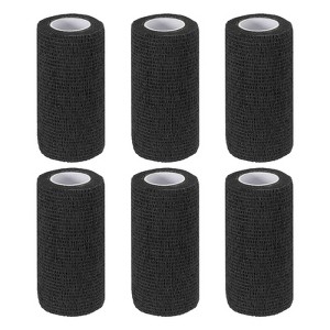Unique Bargains Self-Adhesive Elastic Breathable Athletic Tapes 6 Rolls - 1 of 4