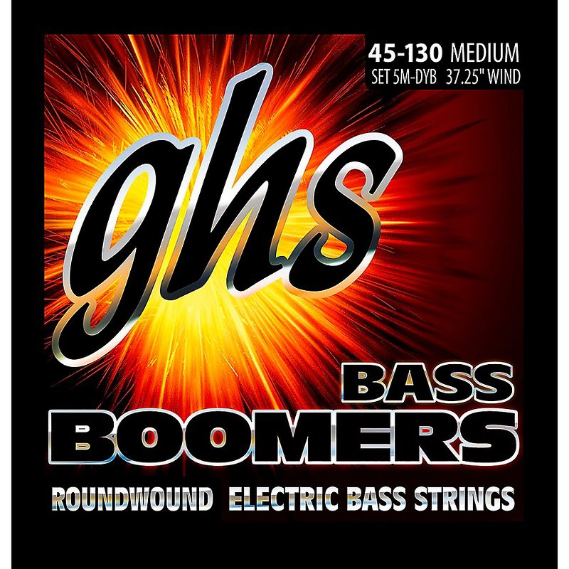 GHS 5-5M-DYB 5-string Bass Strings With Low-B, 1 of 3