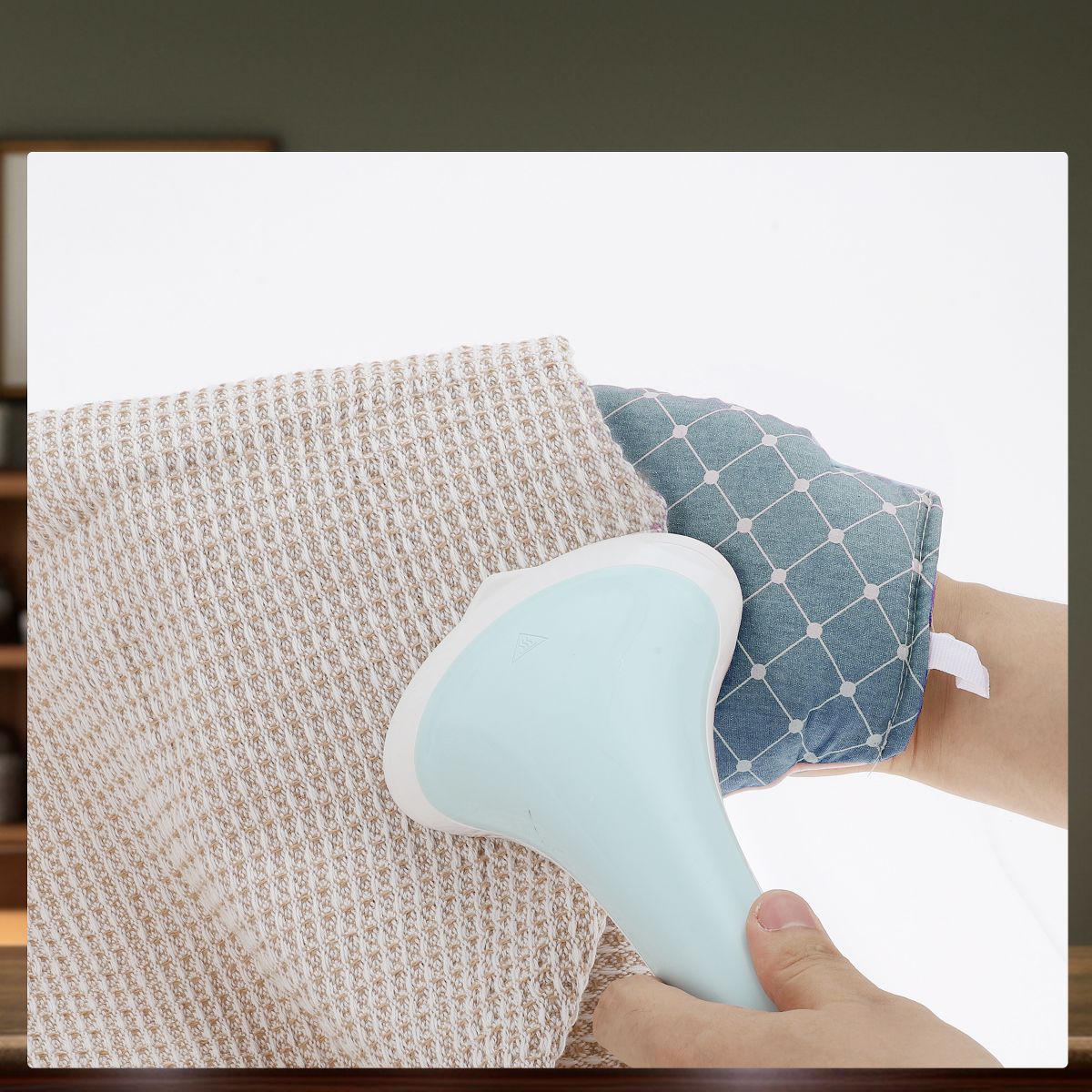 Unique Bargains Round Garment Steamer Ironing Gloves 1 Pc - thumbnail 10