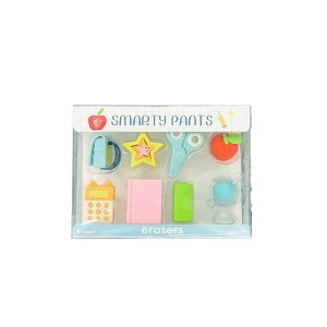 Daydream Society - Smarty Pants Erasers - Pack of 8 Mini Erasers - 1 of 3