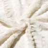 Swift Home | 1-Piece Embossed Faux Fur Coverlet Bedspread - 4 of 4