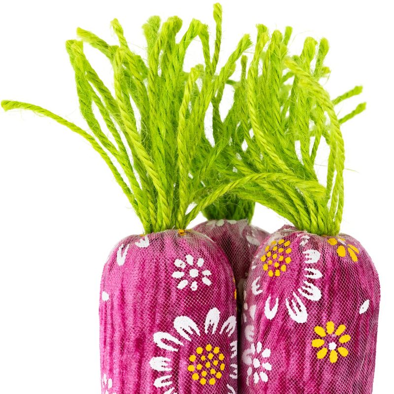 Northlight Floral Easter Carrot Decorations - 10.25" - Set of 3, 5 of 7