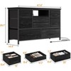 Premium LED 8-Drawer Dresser TV Stand 55" Wide,Solid Wood Top Console with Built-in Power Outlet &22 Light Modes for Bedroom Organizer - 2 of 4
