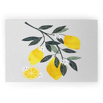 El buen limon Lemon tree branch Welcome Mat -Society6
