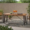 Maggift Patio End Tables Accent Side End Table for Outdoor and Indoor, Garden, Backyard Use, Special Design, Brown, 70"*33"*29.5" - 3 of 4