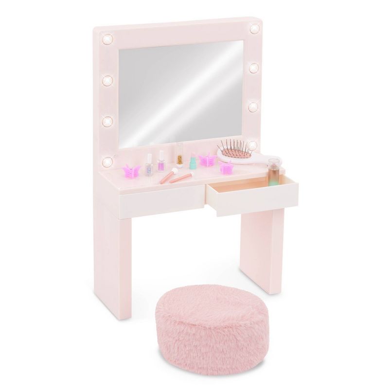 Our Generation Glam &#38; Glow Light-up Vanity Table Accessory Set for 18&#34; Dolls, 5 of 7