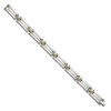 Black Bow Jewelry 10mm Stainless Steel, 14K Yellow Gold Accent Link Bracelet, 8.5 Inch - 2 of 4