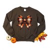 Simply Sage Market Women's Graphic Sweatshirt Coquette Fall Plaid - 3 of 4