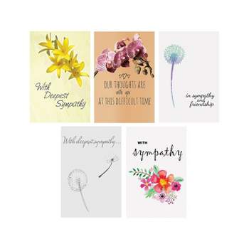 Better Office Sympathy Cards with Envelopes 6" x 4" Assorted Colors 100/Pack 64540