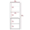 Chery Life Black Rectangle 2-Shelf Medicine Cabinet - 4 of 4