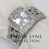 Desiree Engagement Ring Halo Women Emerald Cubic Zirconia Ginger Lyne Collection - 4 of 4