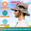 SUN CUBE Wide Brim Sun Hat Adults, Fishing Hats Sun UV Protection, Hiking Bucket Hat Safari Beach Boonie, UPF 50+ - 4 of 4