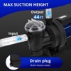 1.1HP In/Above Ground Single Speed Pool Pump,800W/115V, 3962GPH, High Flow, Powerful Self Primming Swimming Pool Pumps with Filter Basket, Low Noise - 4 of 4