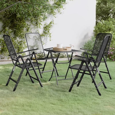 vidaXL Garden Dining Set Anthracite
