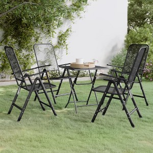 vidaXL Garden Dining Set Anthracite - 1 of 4