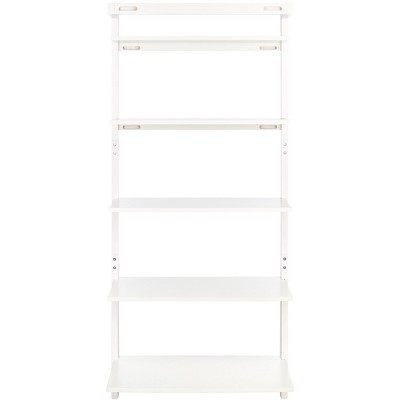 White 5-Tier Ladder Baker's Rack with Streamlined Frame