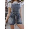 Women's Marina Washed Denim Romper - Her Entire Name Says Grace - 4 of 4